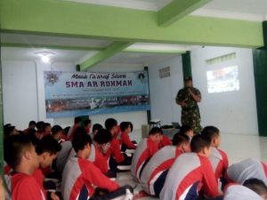 Panitia MPLS SMA Ar Rohmah Bersinergi Dengan TNI AD 1 sma2