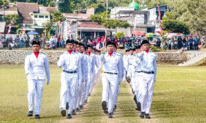 Kiprah Paskibraka SMA Ar-Rohmah Putra dalam Upacara Peringatan HUT Kemerdekaan RI Bikin Bangga