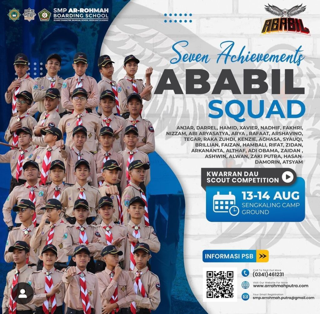 Kwarran Dau Scout Competition 2024, Santri SMP Ar-Rohmah Putra Borong 7 Piala