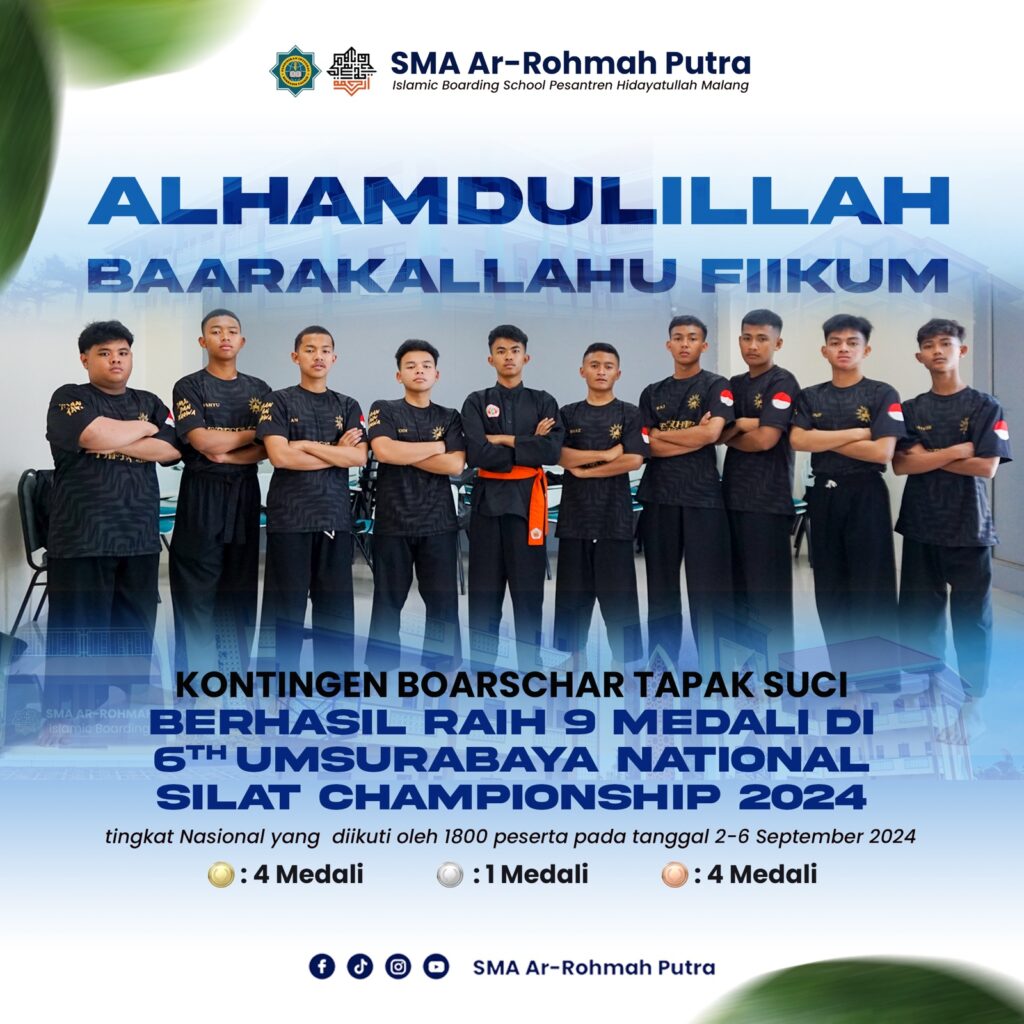 Tampil di 6th UM Surabaya National Silat Championship (UNSC) 2024, Santri SMA Ar-Rohmah Putra Boyong 9 Medali 2 Tampil di 6th UM Surabaya National Silat Championship (UNSC) 2024, Santri SMA Ar-Rohmah Putra Boyong 9 Medali