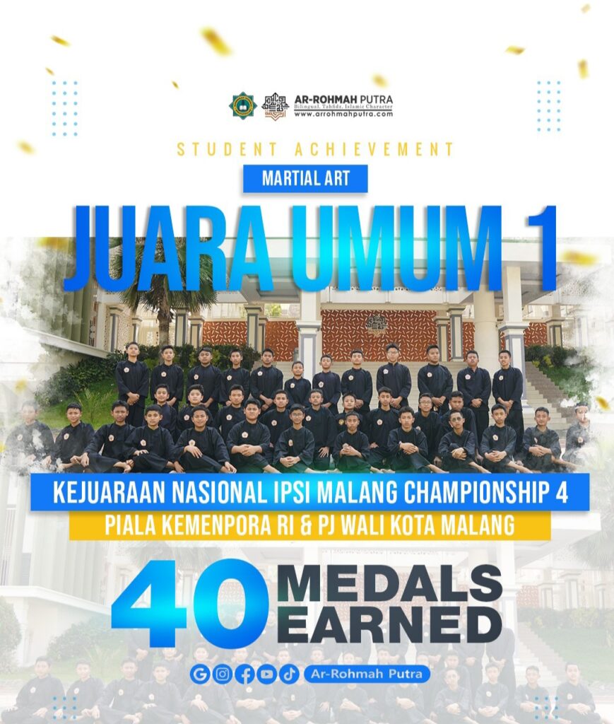 Boyong 40 Medali, SMP Ar-Rohmah Putra Juara Umum Kejuaraan Pencak Silat Piala Kemenpora RI 17 Boyong 40 Medali, SMP Ar-Rohmah Putra Juara Umum Kejuaraan Pencak Silat Piala Kemenpora RI