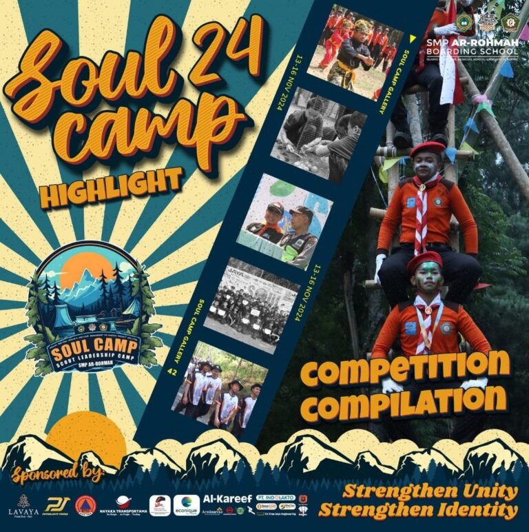 SMP Ar-Rohmah Putra Gelar Scout Leadership Camp 2024 di Coban Rondo