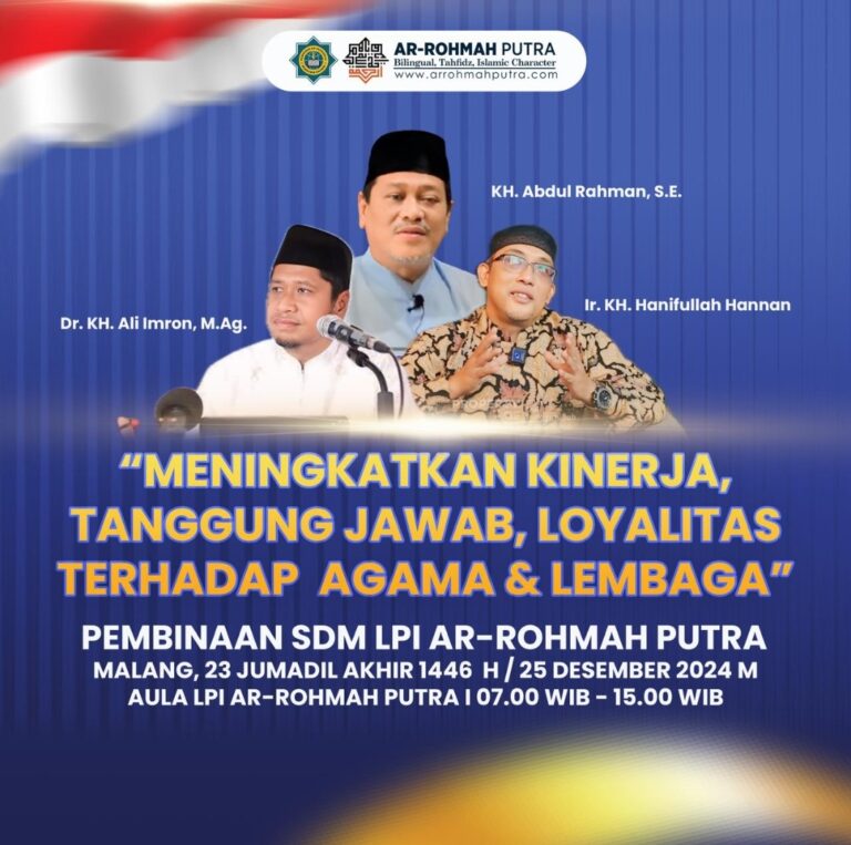 Tingkatkan Kualitas Pendidikan, Ar-Rohmah Putra Gelar Pembinaan SDM