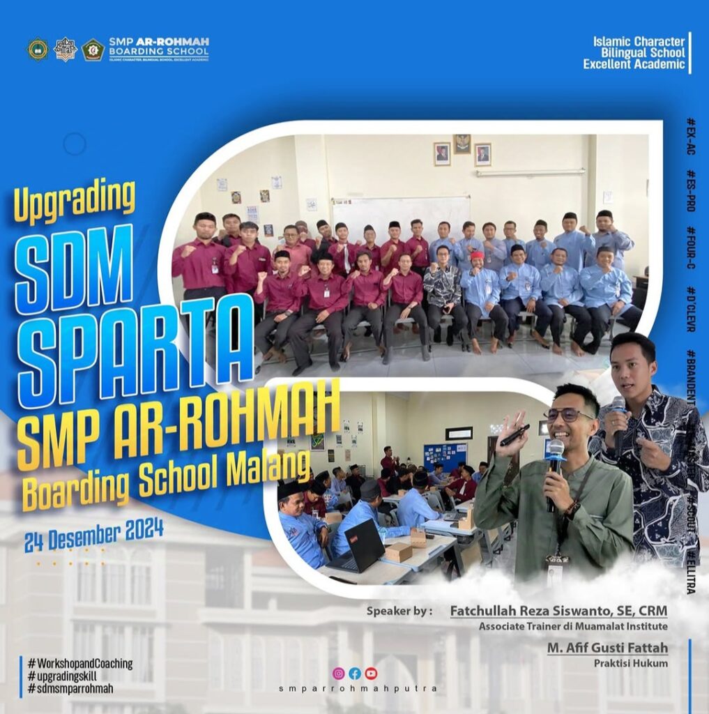 SMP Ar-Rohmah Putra Gelar Upgrading Guru