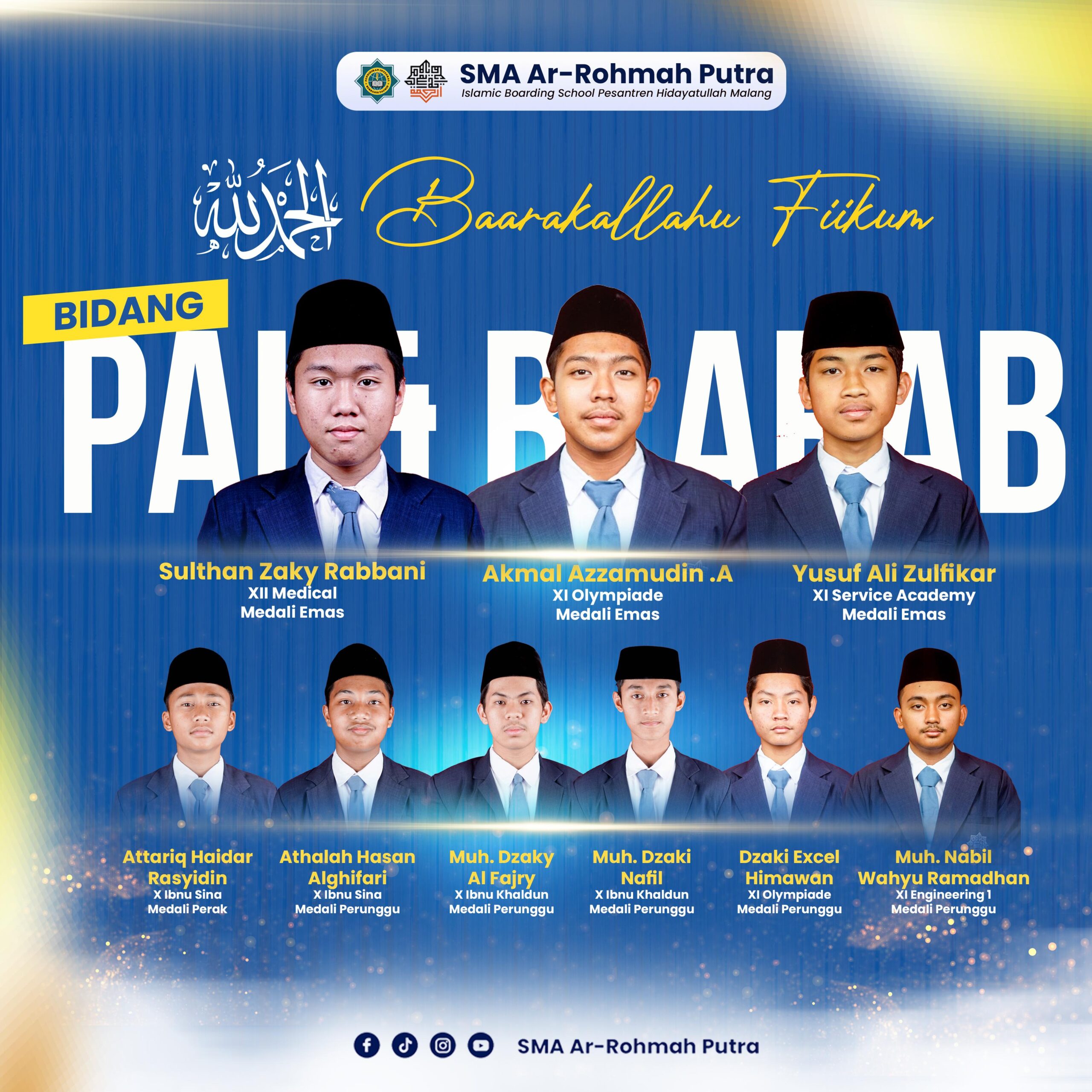 Keren! Santri SMA Ar-Rohmah Putra Borong 28 Juara di Hidayatullah Festival 2025
