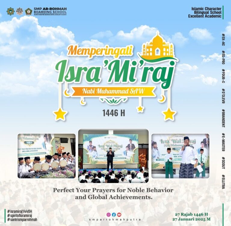 SMP Ar-Rohmah Putra Gelar Peringatan Isra’ Mi’raj 1446 H