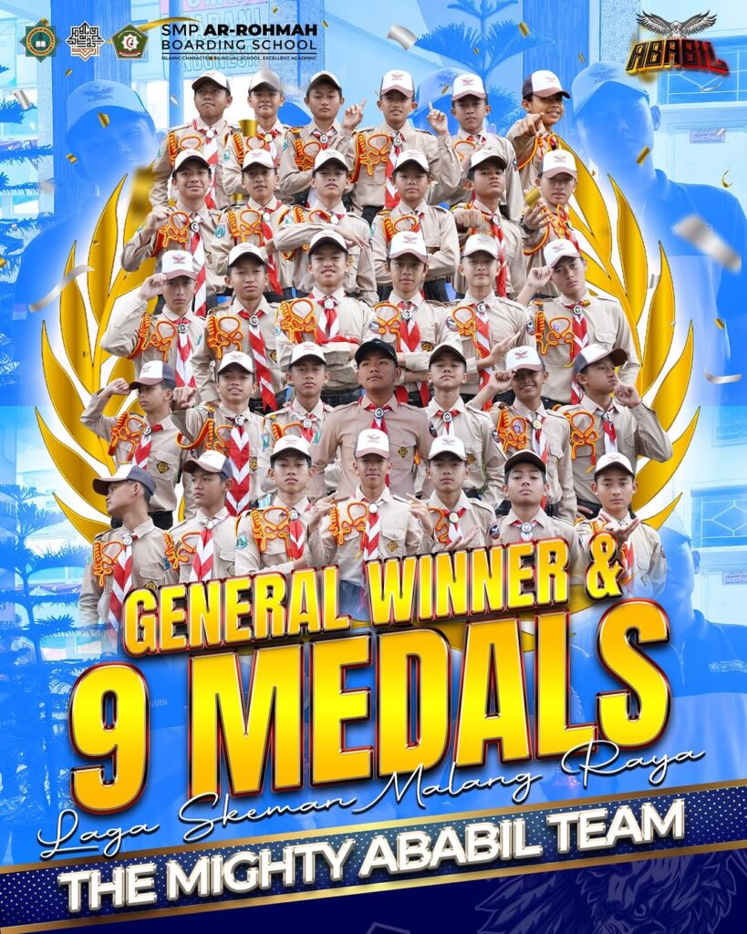 Santri SMP Ar-Rohmah Putra Raih 9 Juara Lomba Pramuka Penggalang Se-Malang Raya