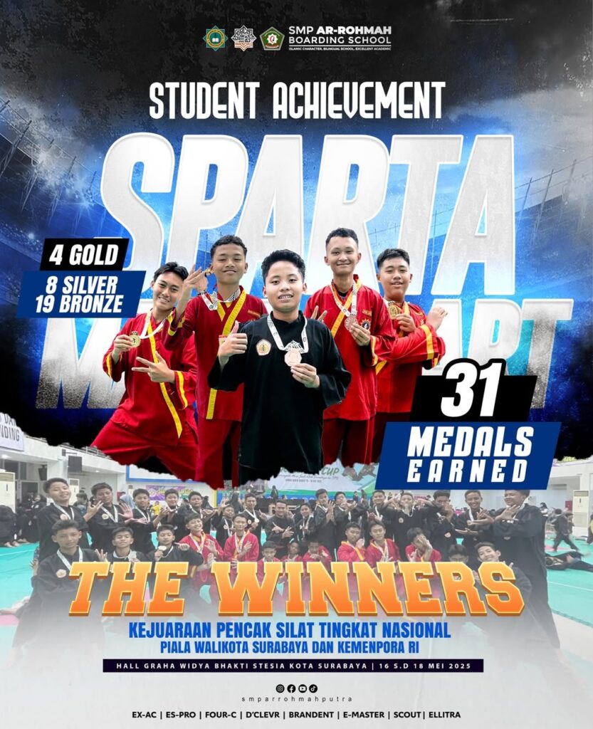 Boyong 31 Medali, SMP Ar-Rohmah Putra Berjaya di Kejuaraan Pencak Silat Tingkat Nasional 2025