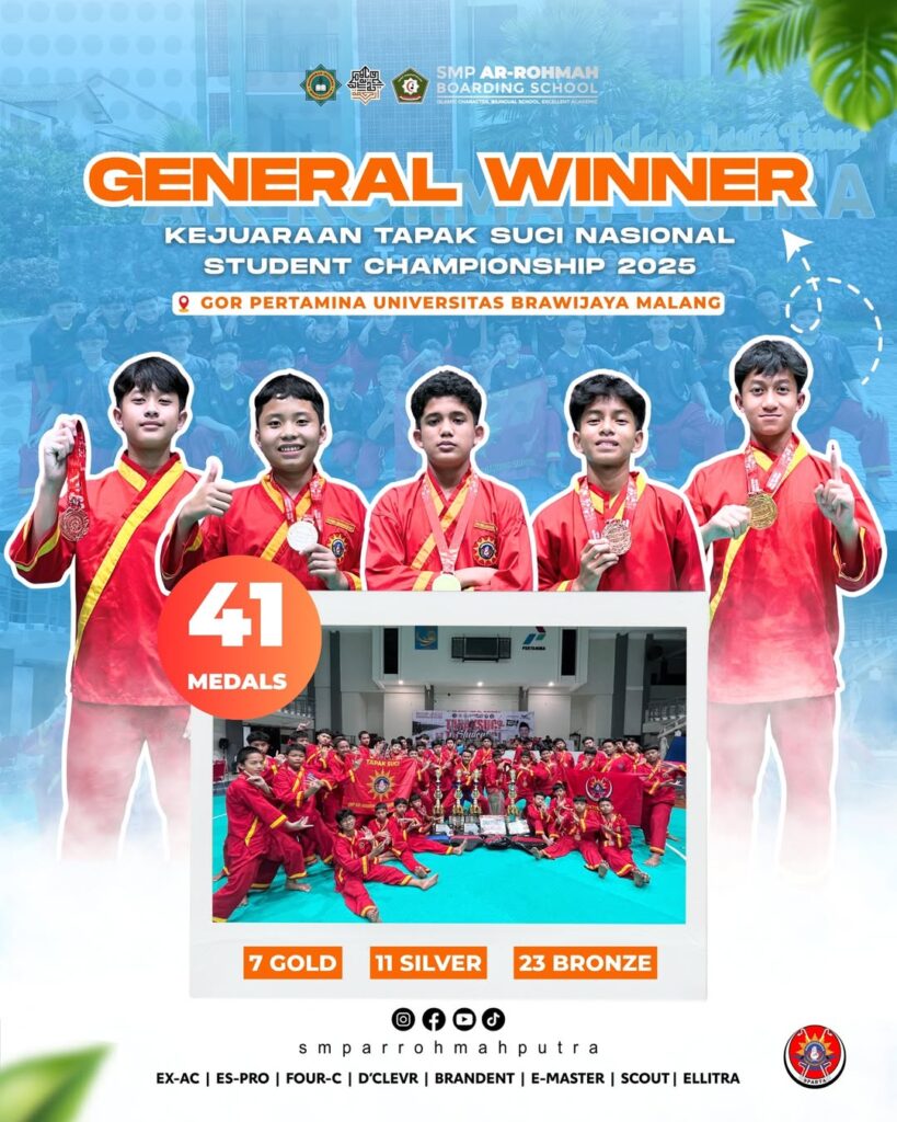 SMP Ar-Rohmah Putra Juara Umum Tapak Suci Student National Championship 2025 9 SMP Ar-Rohmah Putra Juara Umum Tapak Suci Student National Championship 2025