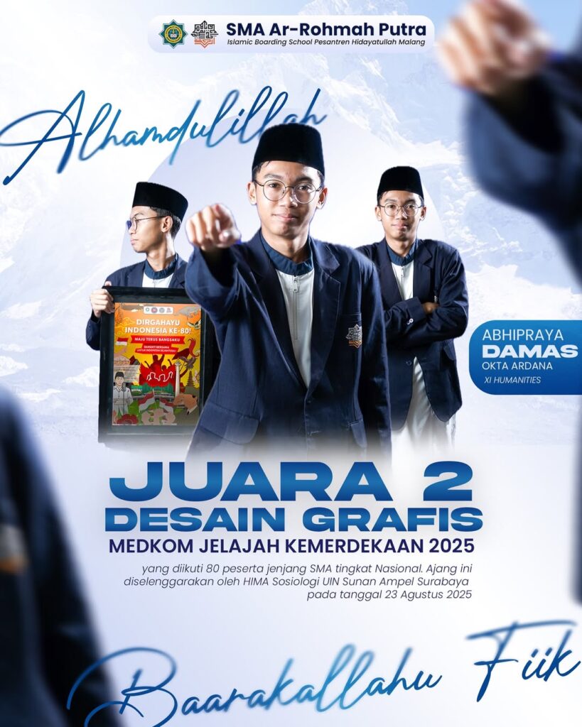Santri SMA Ar-Rohmah Putra Raih Juara Lomba Desain Grafis Tingkat Nasional