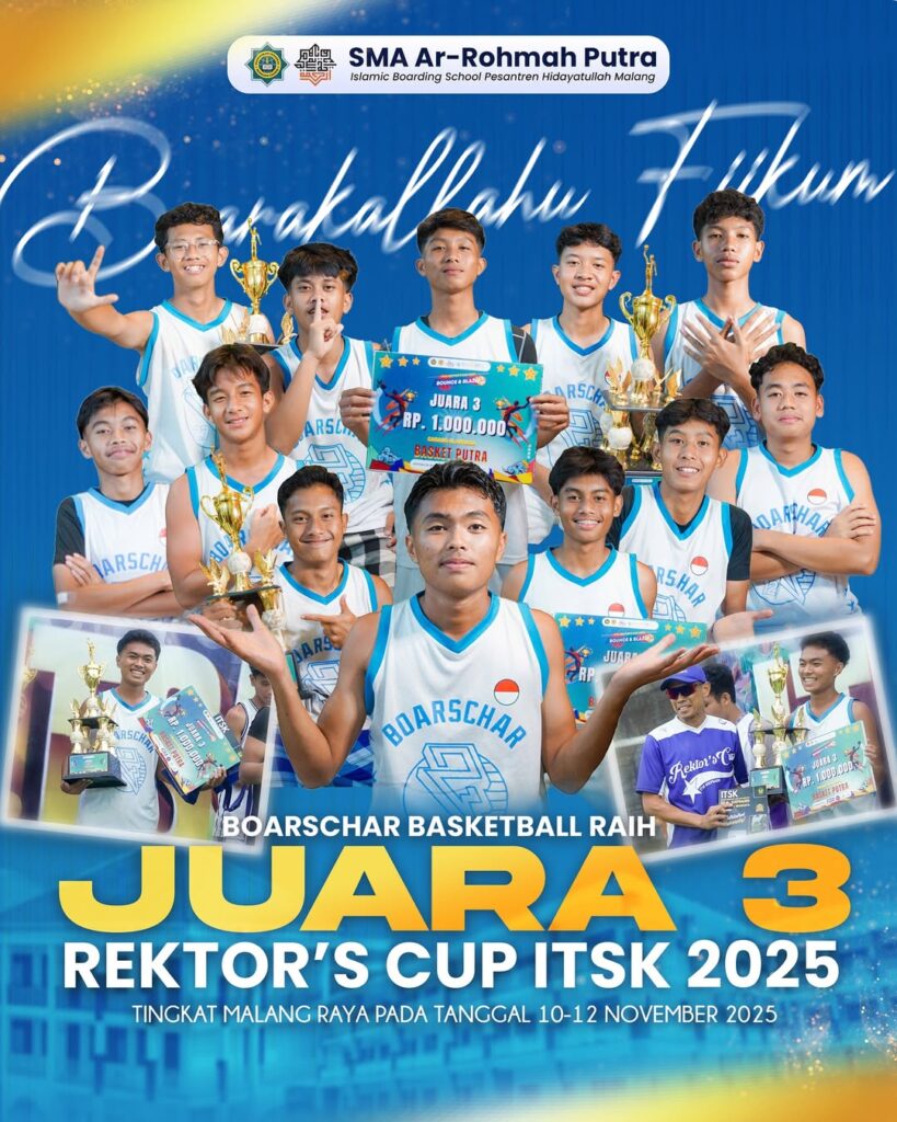 ALHAMDULILLAH AJANG BASKETBALL COMPETITON ITSK REKTOR CUP 2025 RECAP. 12 SANTRI HARUMKAN NAMA A