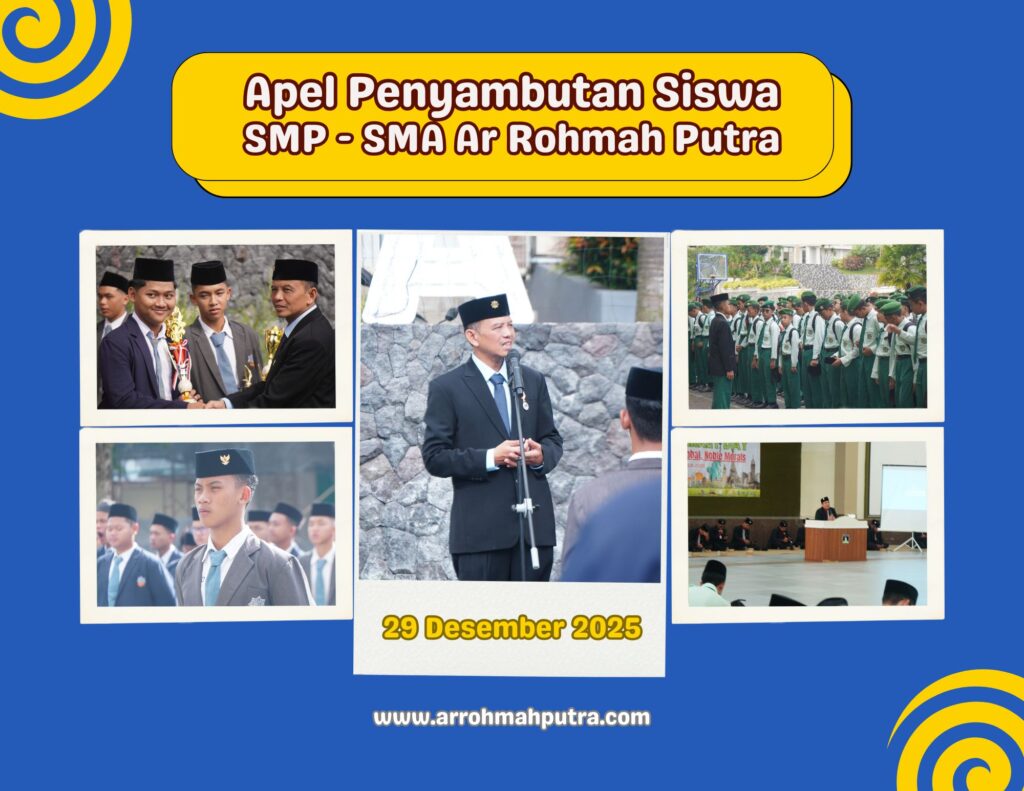 Kembali ke Sekolah, Siswa SMP-SMA Ar-Rohmah Putra Sambut Semester Baru dengan Antusias 3 Merah dan Putih Minimalis Modern Kolase Foto Angkatan