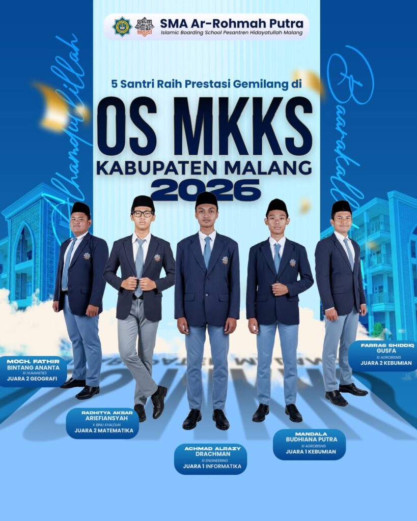 Membanggakan! SMA Ar-Rohmah Putra Dominasi Podium Olimpiade Sains MKKS Kabupaten Malang 4 OSN MKKS