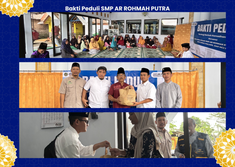 Menembus “Kampung Pura”, SMP Ar-Rohmah Putra Malang Salurkan Ratusan Paket Lebaran untuk Mualaf Banaran