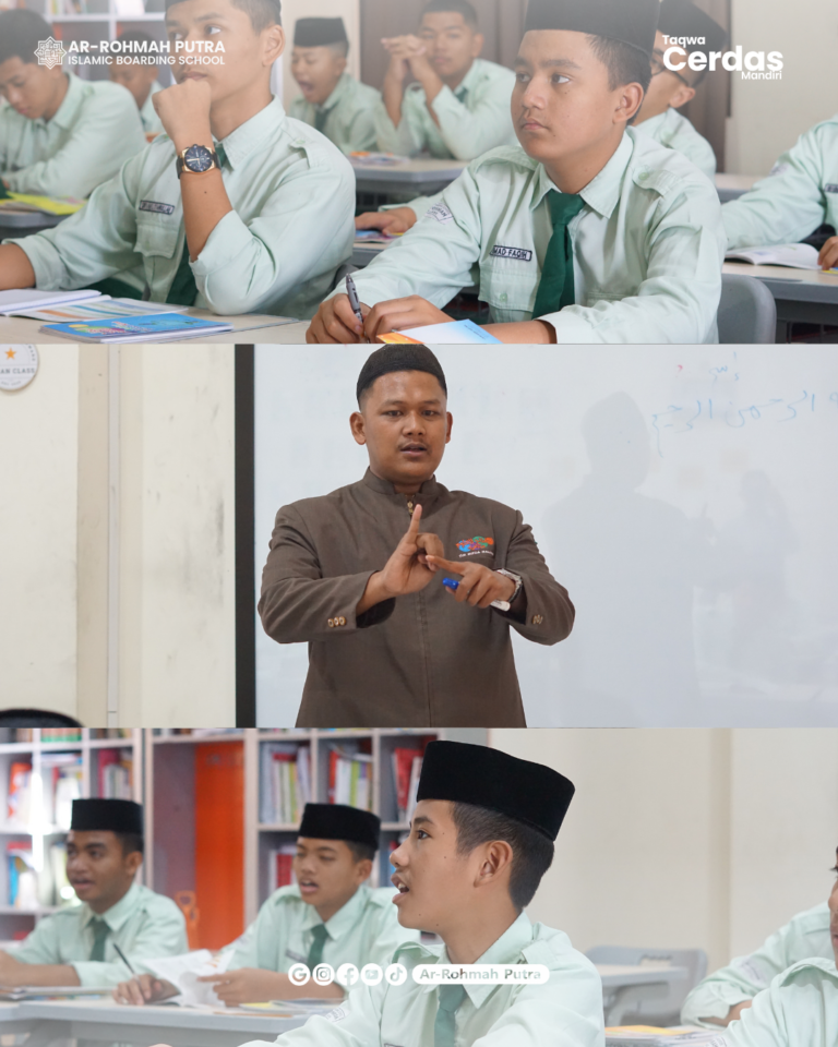 Mujahadah Jelang Ujian: Santri SMP Ar-Rohmah Putra Mantapkan Persiapan Baca Kitab Gundul