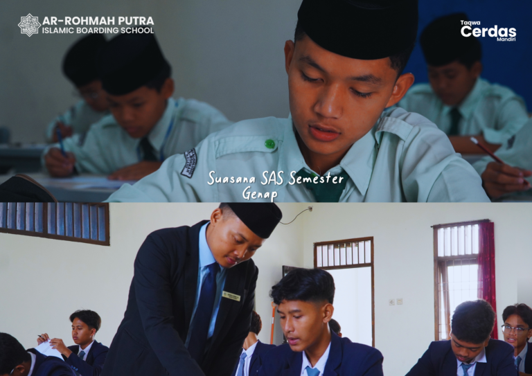 Mengintip Suasana Hari Pertama Tes Sumatif Akhir Semester (SAS) di SMP dan SMA Ar Rohmah Putra Malang