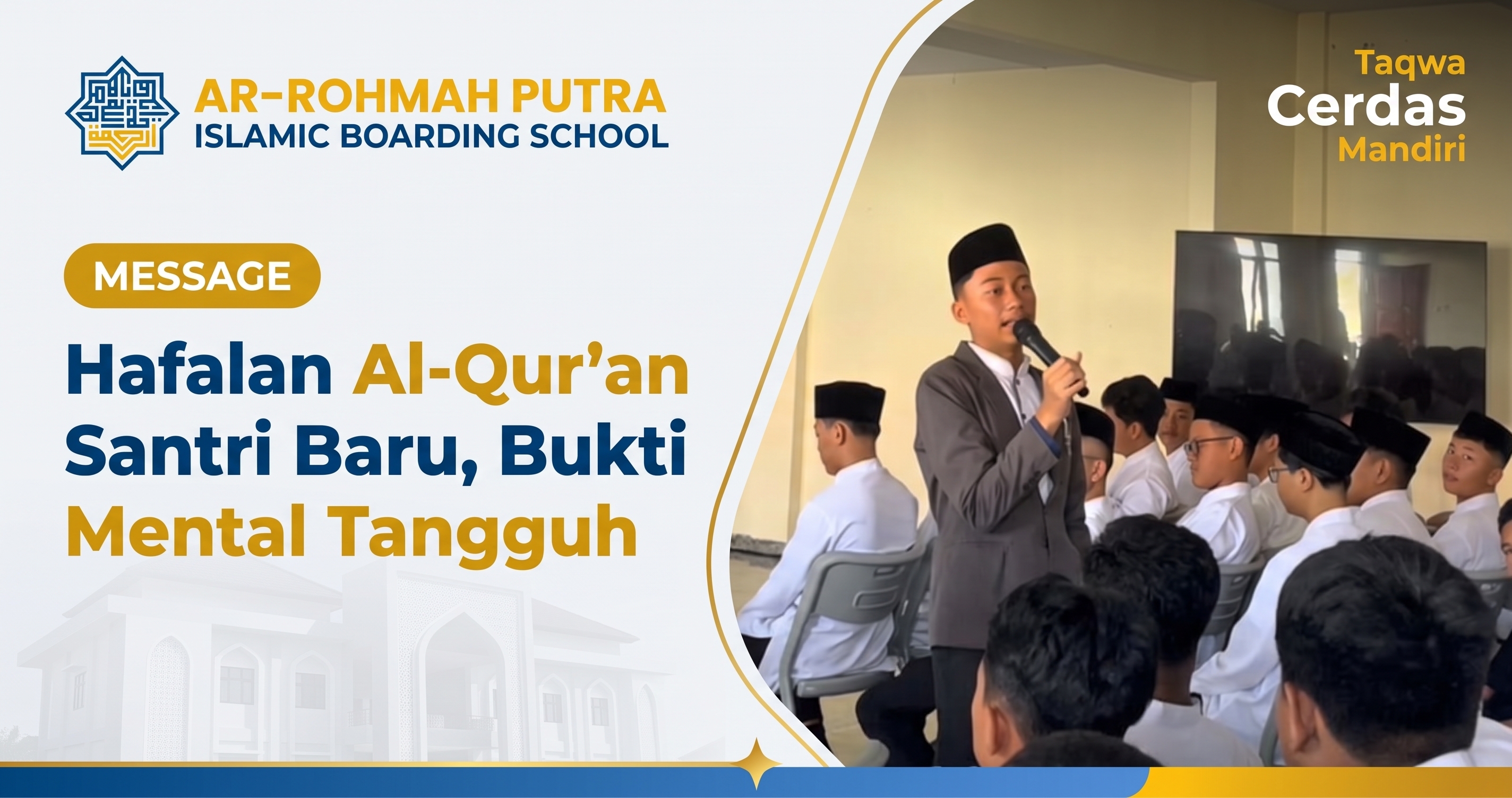 Hafalan Al-qur An di Pondok Pesantren Ar-Rohmah Putra Islamic Boarding School Malang