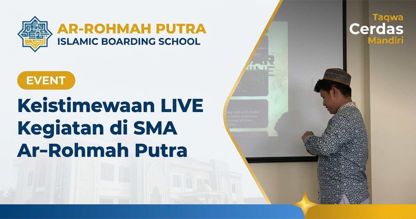 Live kegiatan santri Ar-Rohmah Putra SMA Islamic Boarding School Malang 2026 di TikTok