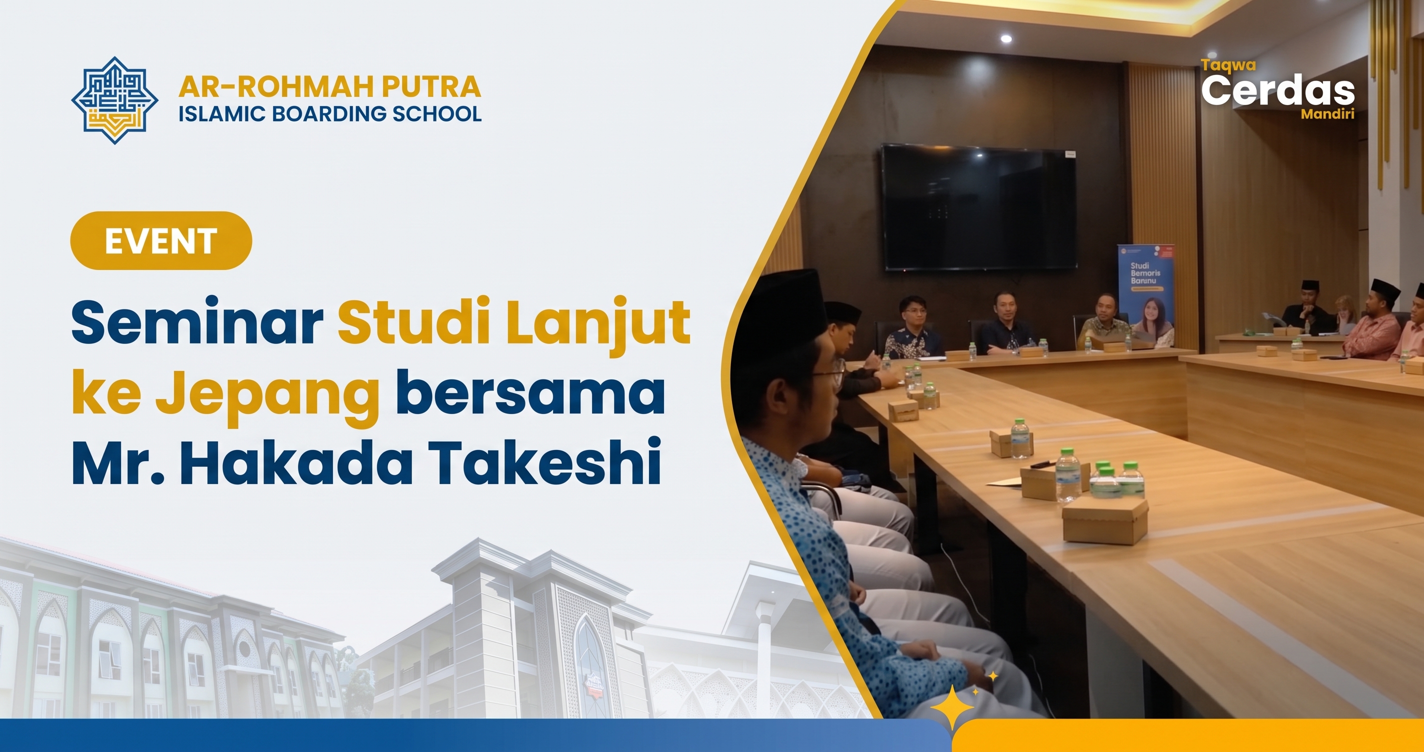 Beasiswa Internasional Terbuka: Santri Ar-Rohmah Siap Mendunia Lewat Seminar Inspiratif 2026 1 Seminar beasiswa internasional santri Ar-Rohmah Putra bersama IGI Academy dan Manabi Japan Language Institute