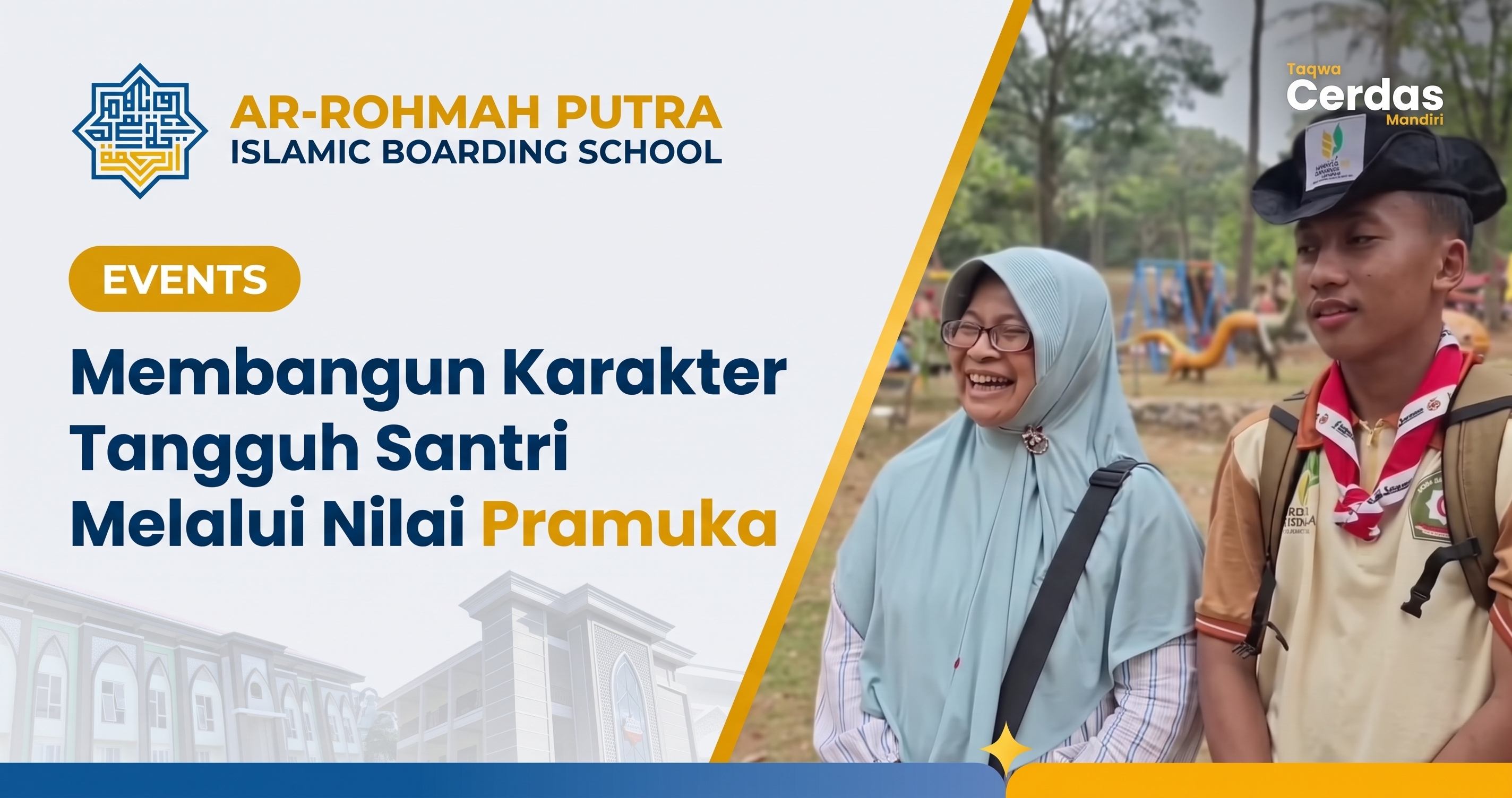 Formasi baris berbaris pembentukan karakter tangguh santri di Ar-Rohmah Putra Malang