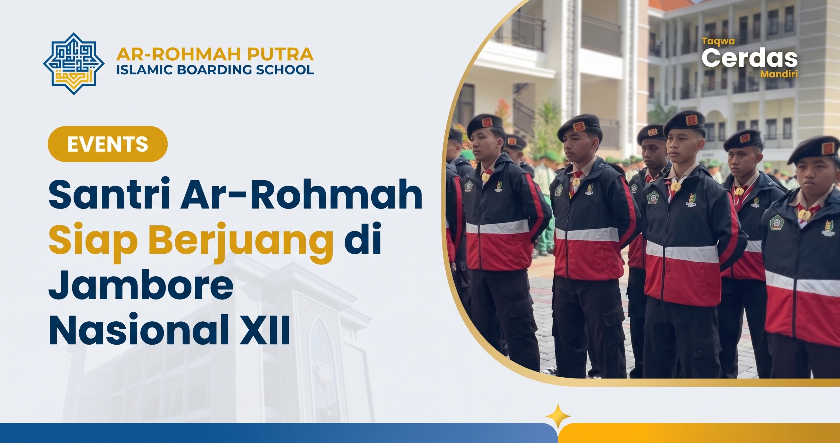 Kontingen santri Ar-Rohmah Putra Malang siap berkompetisi dalam ajang jambore nasional xii