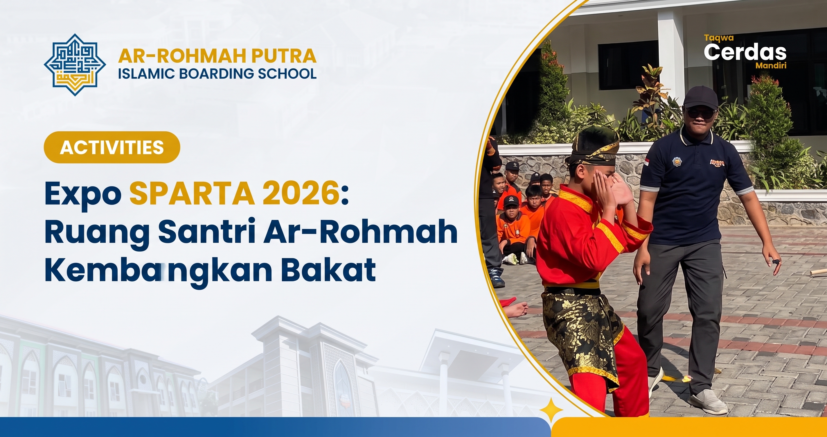 Santri unjuk kebolehan dalam Expo SPARTA 2026 di Ar-Rohmah Putra Islamic Boarding School Malang