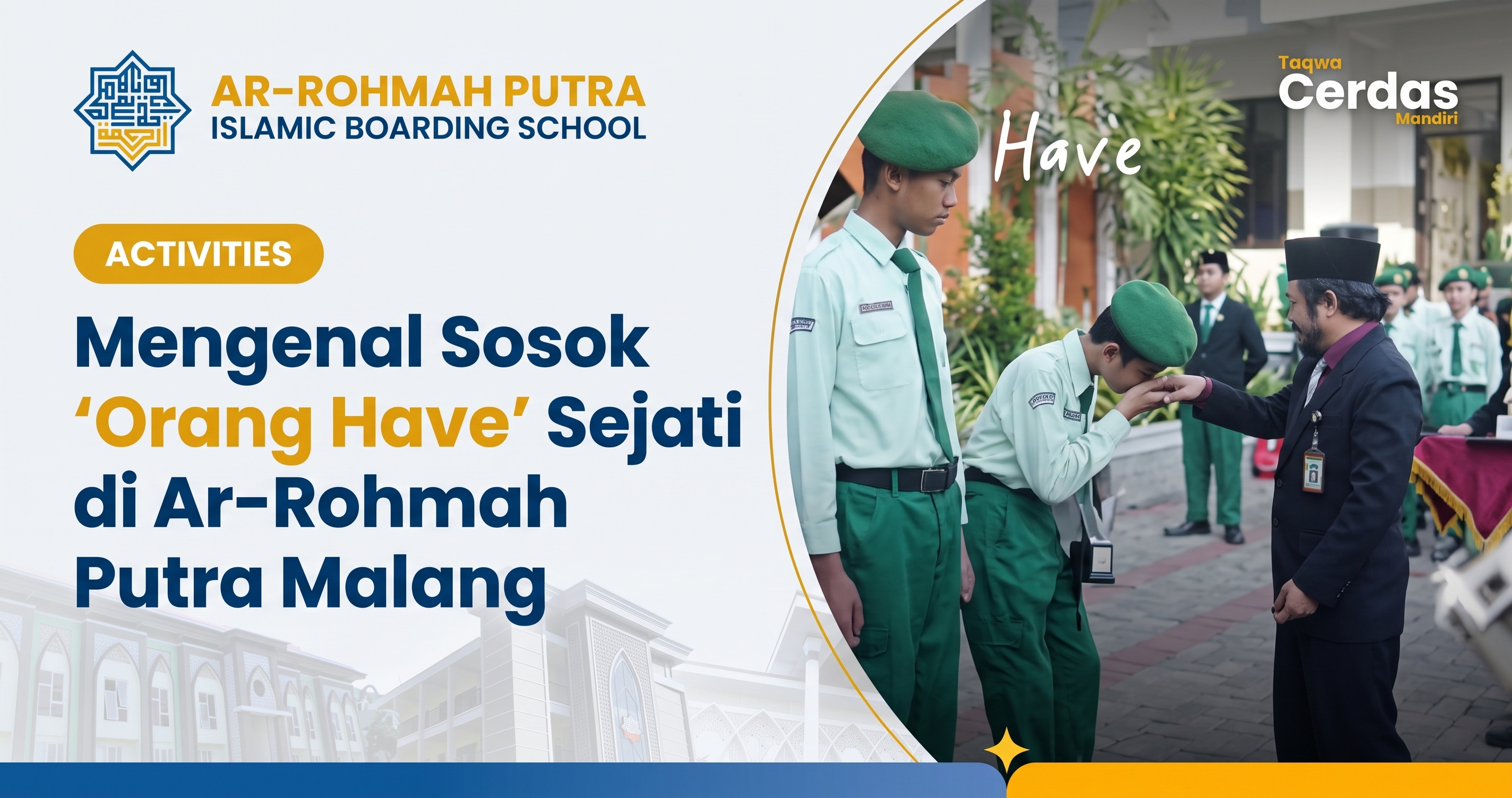 Santri orang have menunjukkan ketangguhan kepemimpinan dan adab di Ar-Rohmah Putra Malang