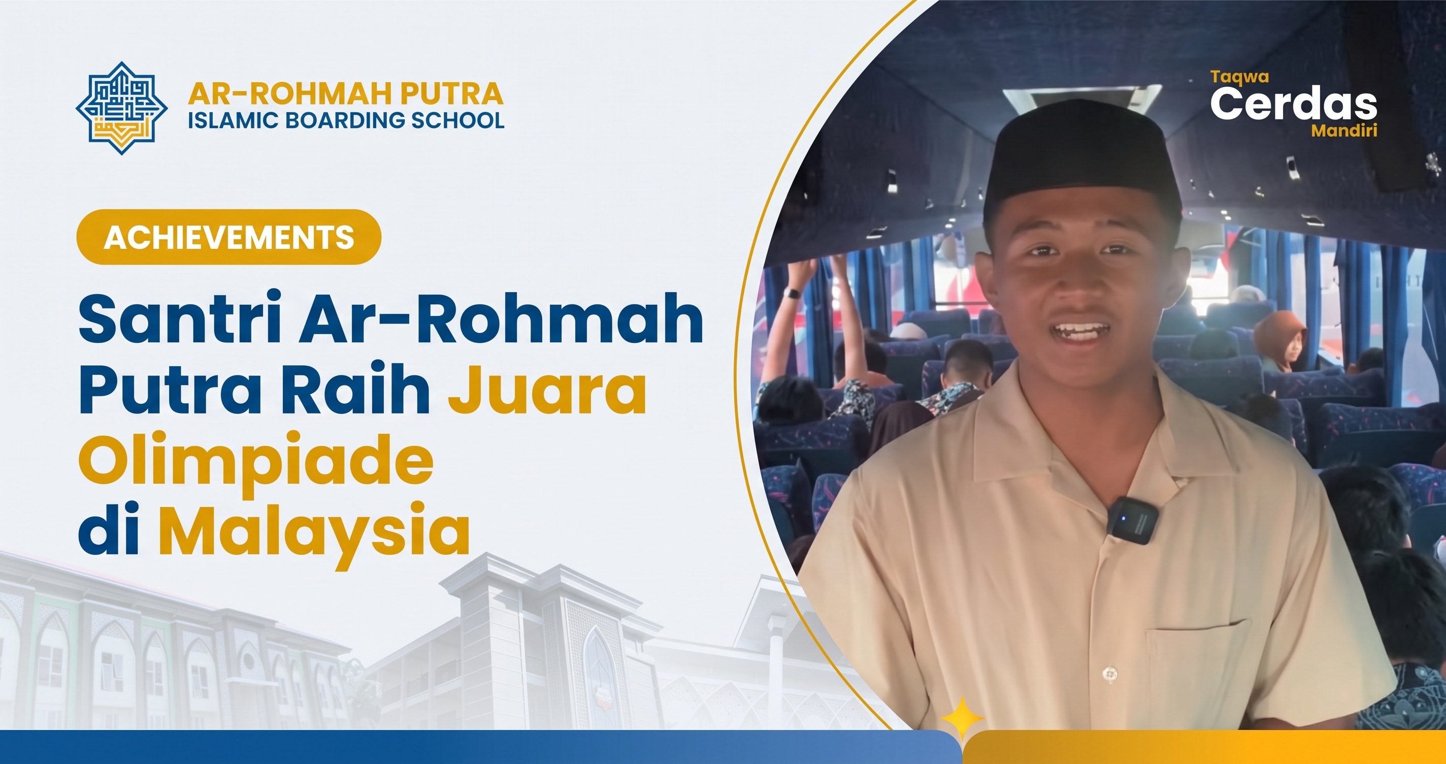 Juara Olimpiade Malaysia: Bukti Nyata Doa Ibu dan Ketangguhan Santri Ar-Rohmah Putra 2026 2 Santri Ar-Rohmah Putra sabet juara olimpiade Malaysia di Universiti Malaysia Terengganu