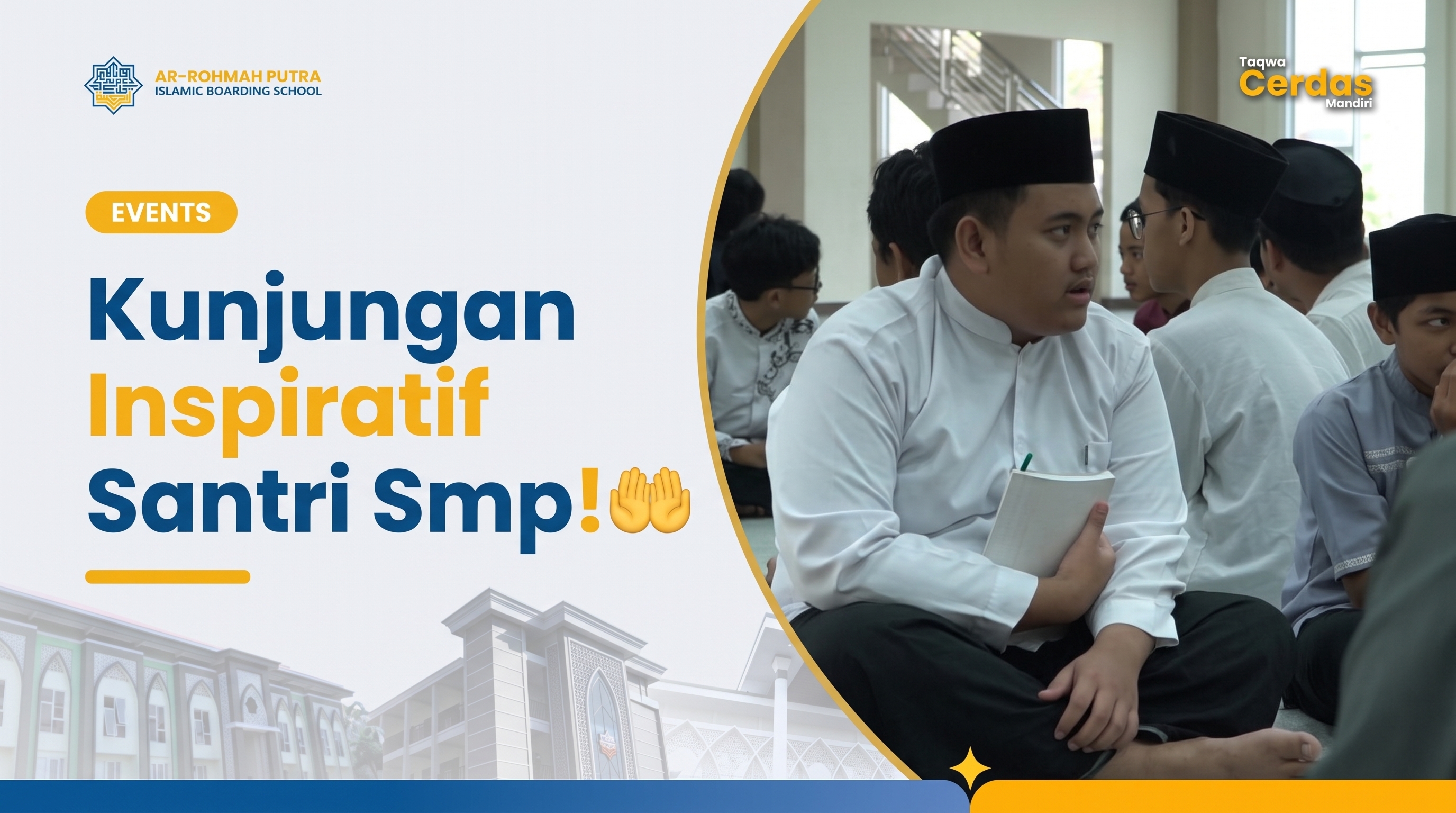 Kunjungan inspiratif SMP IT Insan Permata berinteraksi dengan santri di Pondok Pesantren Ar-Rohmah Putra Malang
