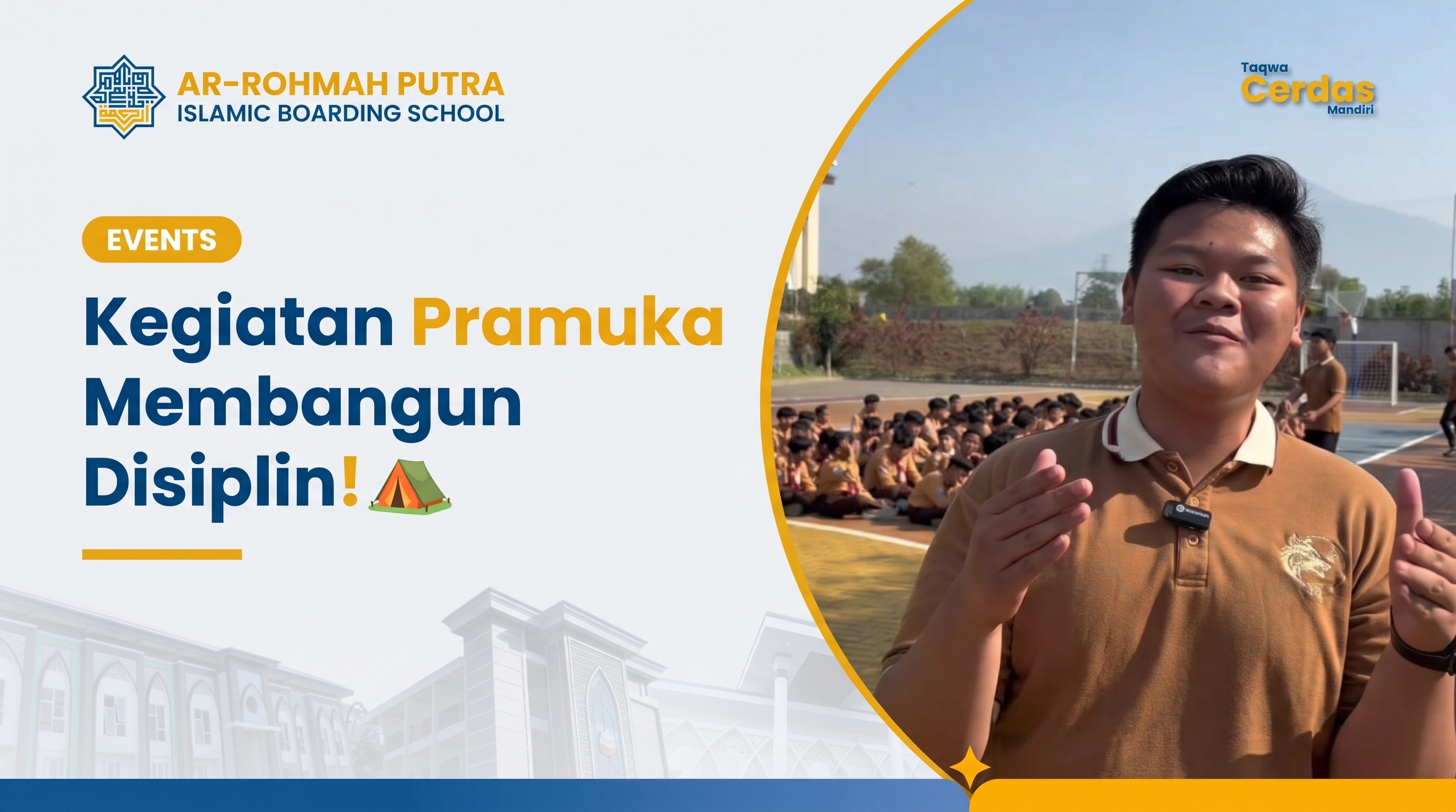 Disiplin santri melalui pramuka di Pondok Pesantren Ar-Rohmah Putra Islamic Boarding School Malang