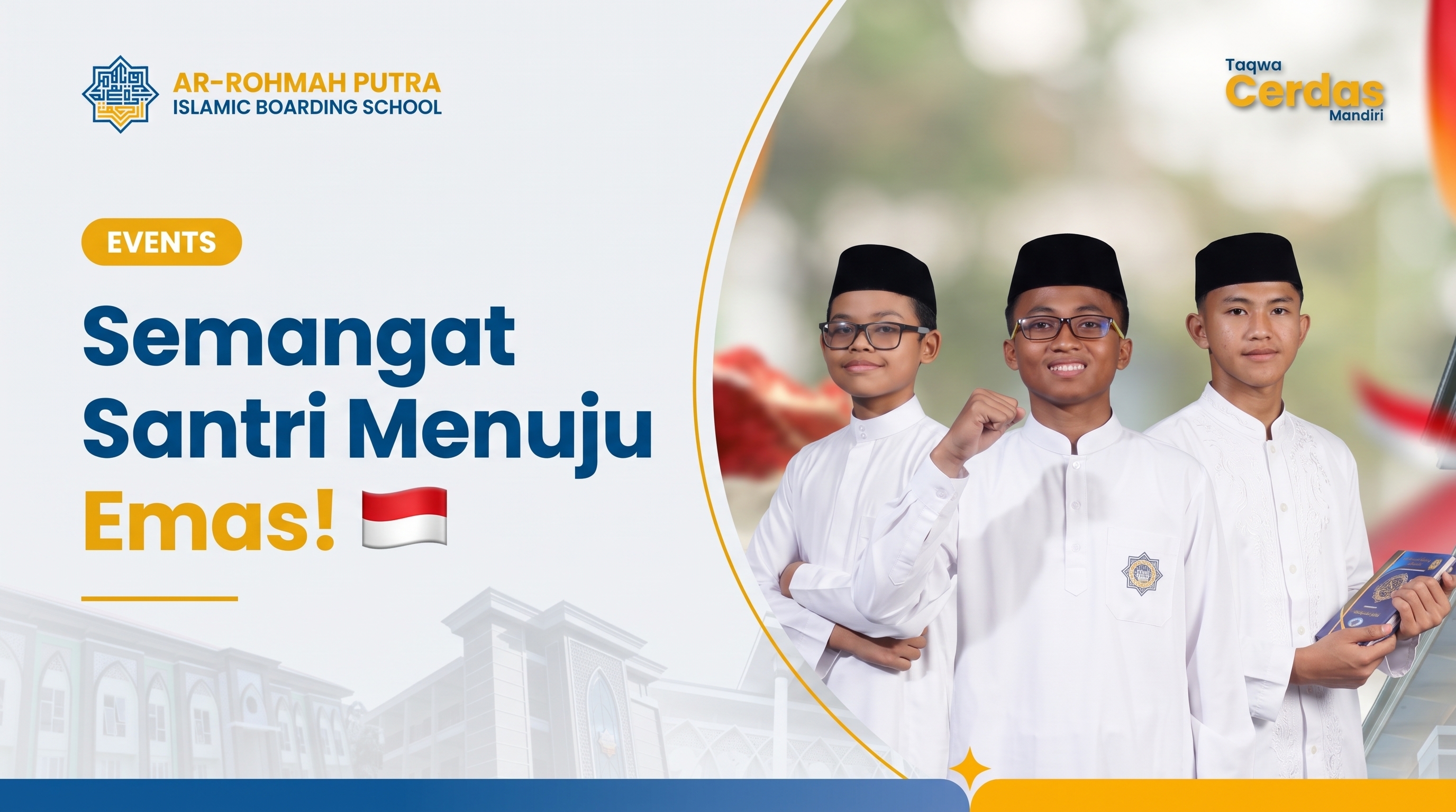 Santri menguatkan negeri dalam upacara Hari Santri Nasional 2026 di Ar-Rohmah Putra Malang