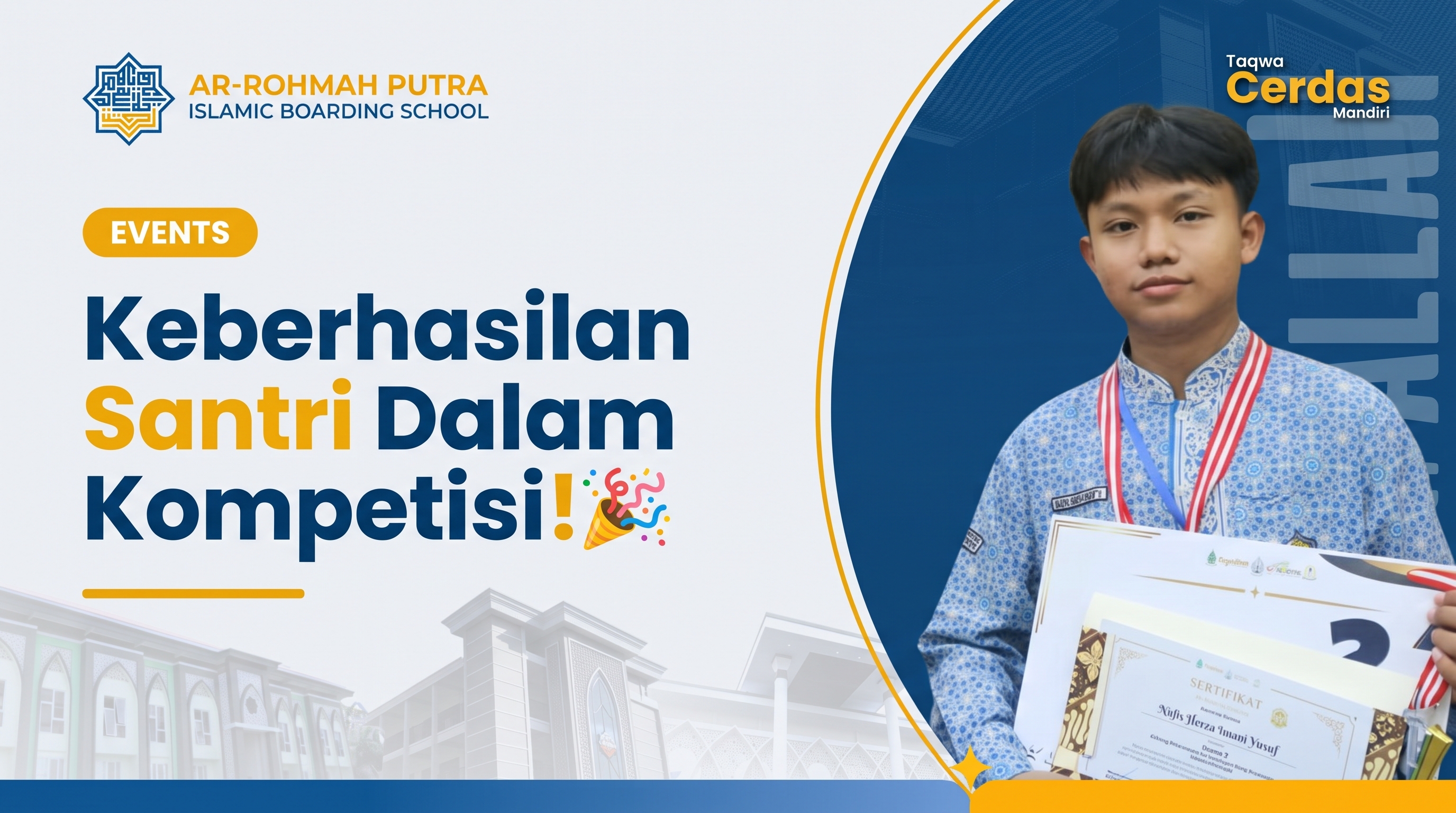 Santri berprestasi nasional Ar-Rohmah Putra meraih juara kompetisi matematika COMMATH XIV