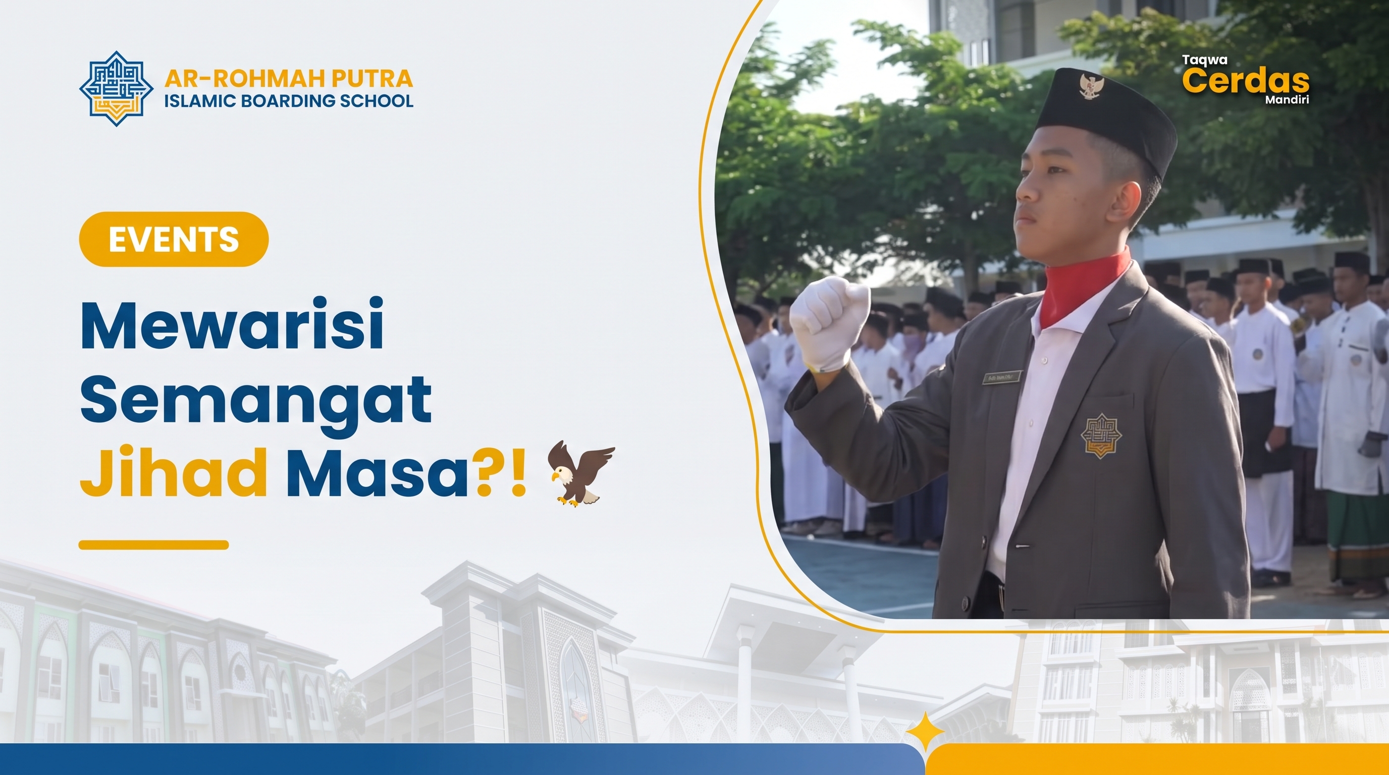 Santri Ar-Rohmah Putra Malang mewarisi semangat jihad melalui pendidikan pesantren modern yang membentuk generasi berprestasi